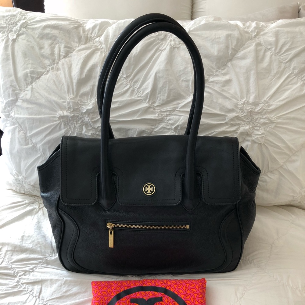 Tory Burch Satchel- Black Leather